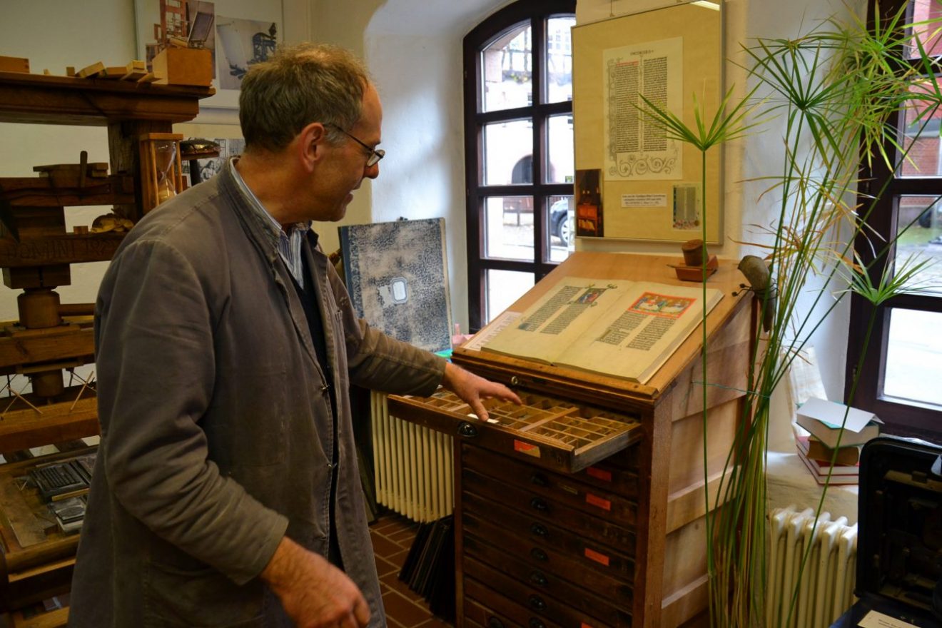 Altes Handwerk in Alpirsbach - Buchdruck in der Offizin