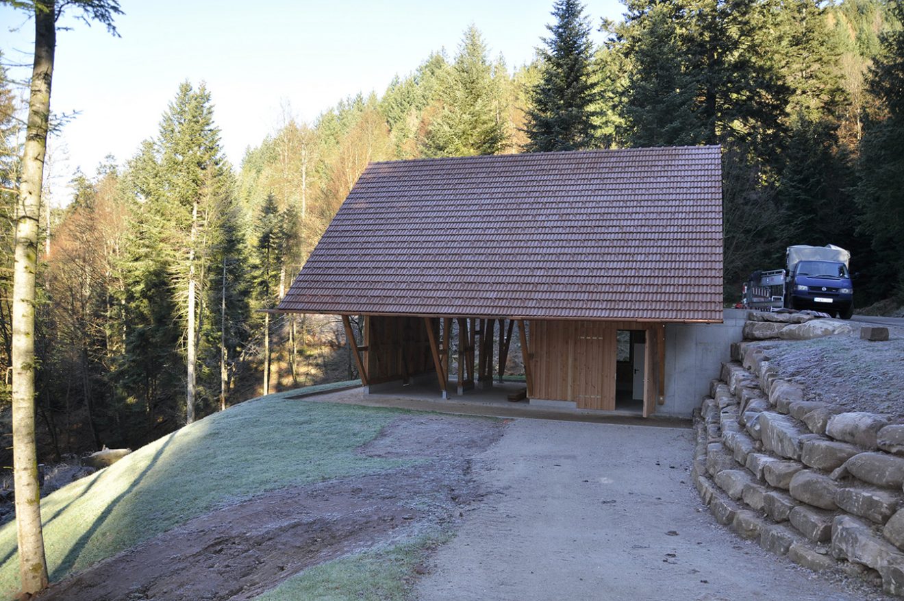 Nationalpark Schwarzwald Magazin Online, Tonbachtal, Neubau Wildgehegehütte