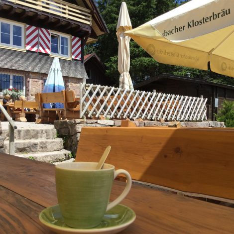 Nationalpark Schwarzwald Magazin, Besuch Bundespräsident Steinmeier am 4. Juli 2017, Kaffeetrinken an der Darmstädter Hütte