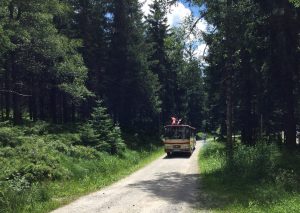 Nationalpark Schwarzwald Magazin, Besuch Bundespräsident Steinmeier am 4. Juli 2017, Schwarzwald-Bähnle als Presseshuttle