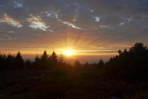 Nationalpark Schwarzwald Magazin, Bild der Woche, Sonnenuntergang am 06. Oktober 2017